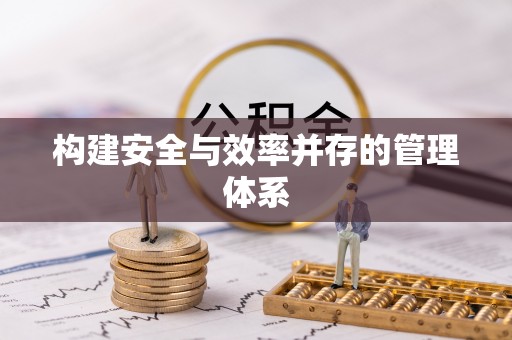 成功构建安全与效率并存的管理体系